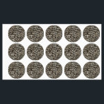 Animal Print - Large Circle Adhesive<br><div class="desc">Animal Print - Large Circle Adhesive 
Design 02
A perfect little gift!</div>