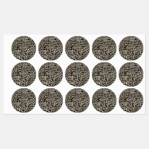 Animal Print - Large Circle Adhesive