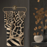 Animal Print - Leopard and Zebra - pastel gold