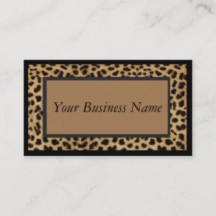 Animal Print Leopard Business Card
