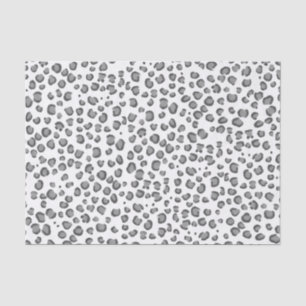 Animal Print Leopard Pattern Black White Gift Tissue Paper