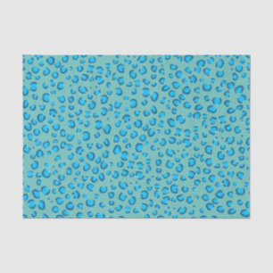 Animal Print Leopard Pattern Blue Gift Tissue Paper