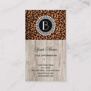 Animal Print Leopard Pattern Business Card