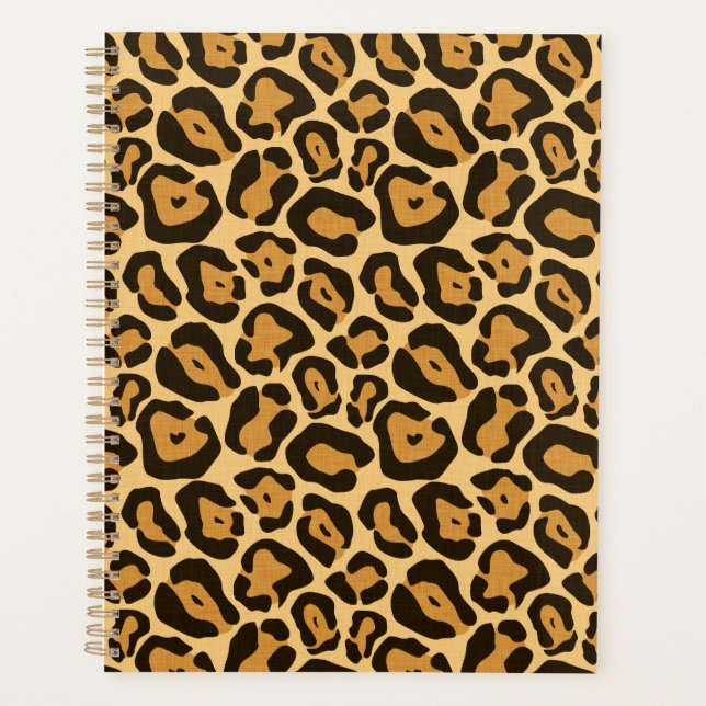 Animal print leopard planner (Front)