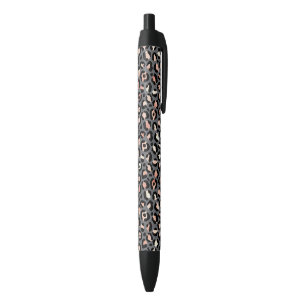 Animal Print Leopard Spots Black Pink Wild Animals Ink Pen
