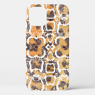 Animal print, leopard texture background, snake pa iPhone 12 case