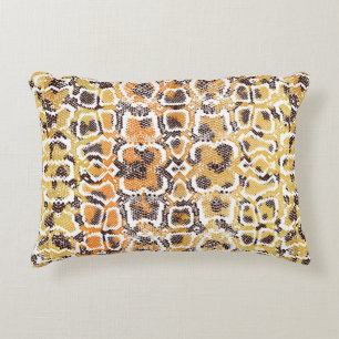 Animal print, leopard texture background, snake pa decorative cushion