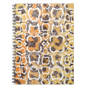 Animal print, leopard texture background, snake pa notebook