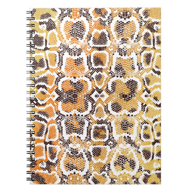 Animal print, leopard texture background, snake pa notebook (Front)