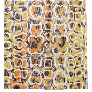 Animal print, leopard texture background, snake pa shower curtain