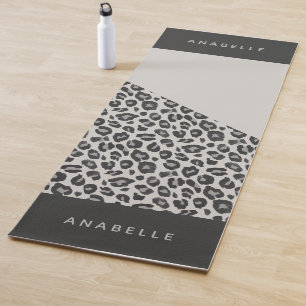Animal print modern colourful geometric yoga mat