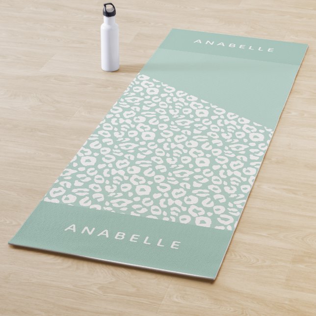 Animal print modern colourful geometric yoga mat (In Situ)