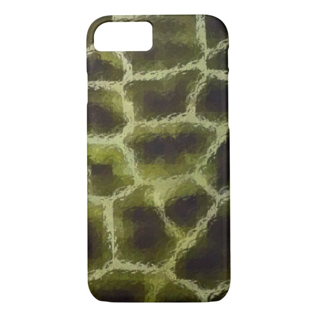 Animal Print Olive Green Case-Mate iPhone Case (Back)