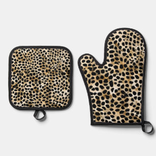 Animal Print - Oven Mitt & Pot Holder Oven Mitt & Pot Holder Set
