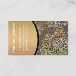 Animal Print Paisley Pattern Business Card