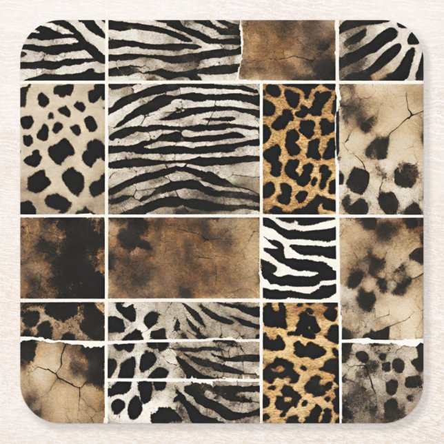 Animal Print - Paper Coasters  (Front)
