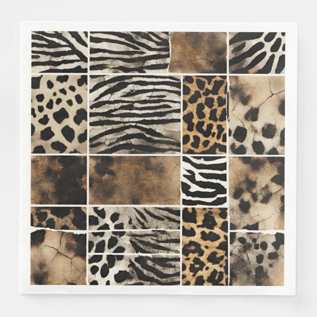 Animal Print - Paper Napkins  (Front)