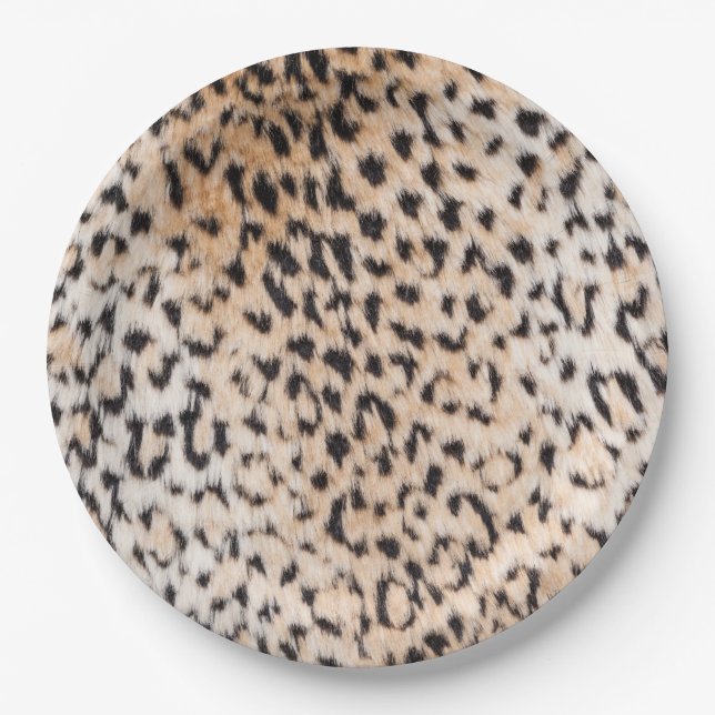 Animal Print Paper Plate (Front)
