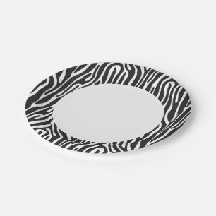 Animal Print Paper Plate
