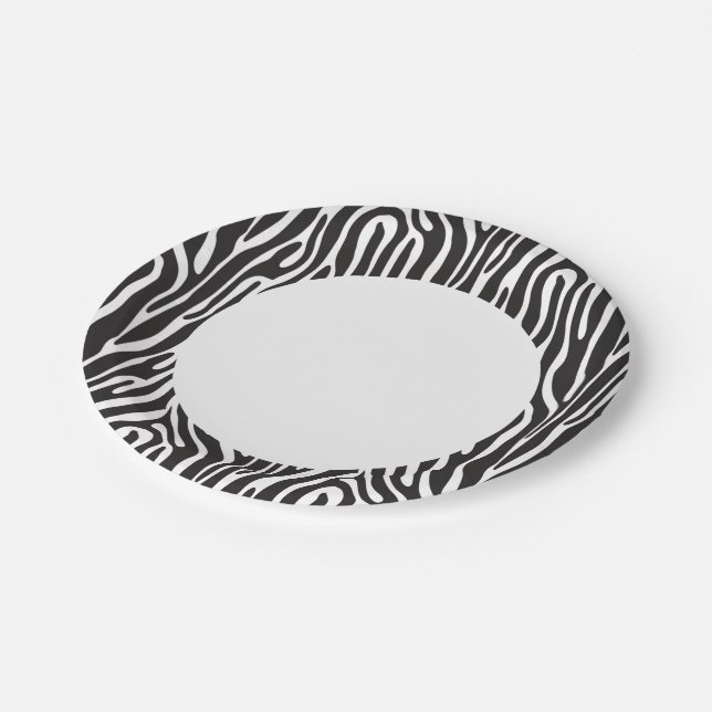 Animal Print Paper Plate (Angled)