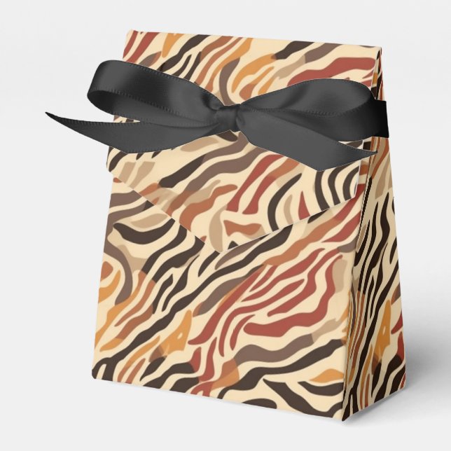 Animal Print Party Favour Box (Front Side)