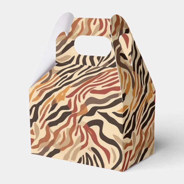 Animal Print Party Favour Box (Front Side)