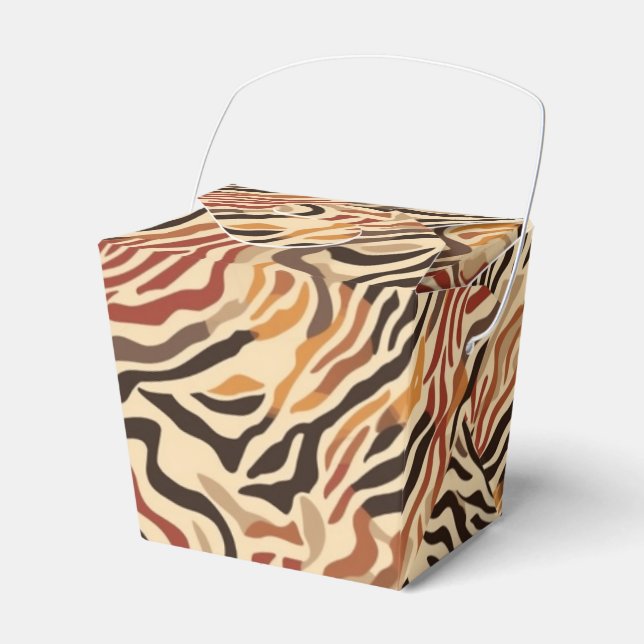 Animal Print Party Favour Box (Front Side)