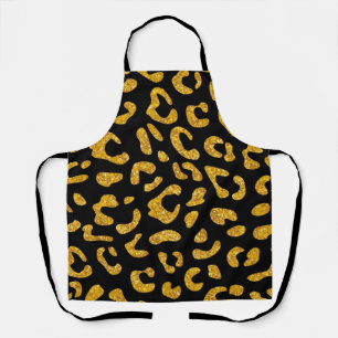 Animal print pattern apron