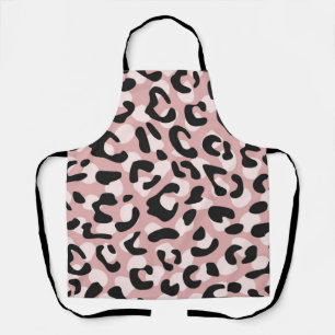 Animal print pattern apron