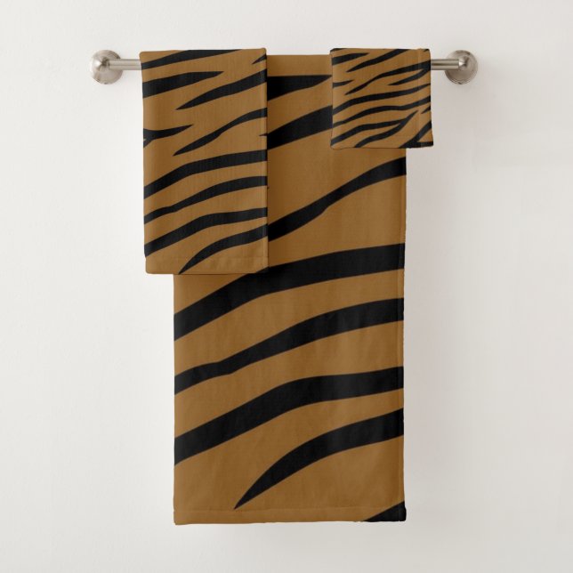 Animal print pattern bath towel set (Insitu)