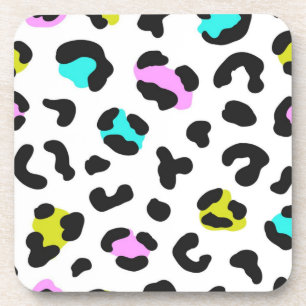 Animal print pattern coaster