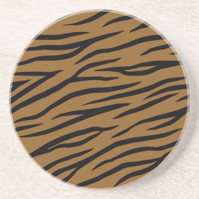 Animal print pattern coaster (Front)