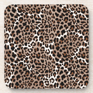 Animal print pattern coaster
