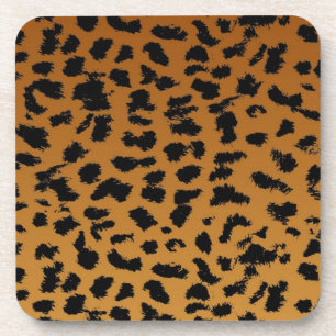 Animal print pattern coaster