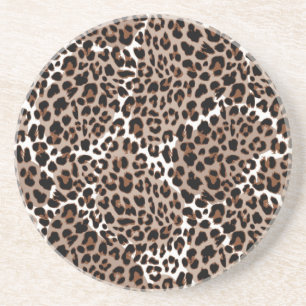 Animal print pattern coaster
