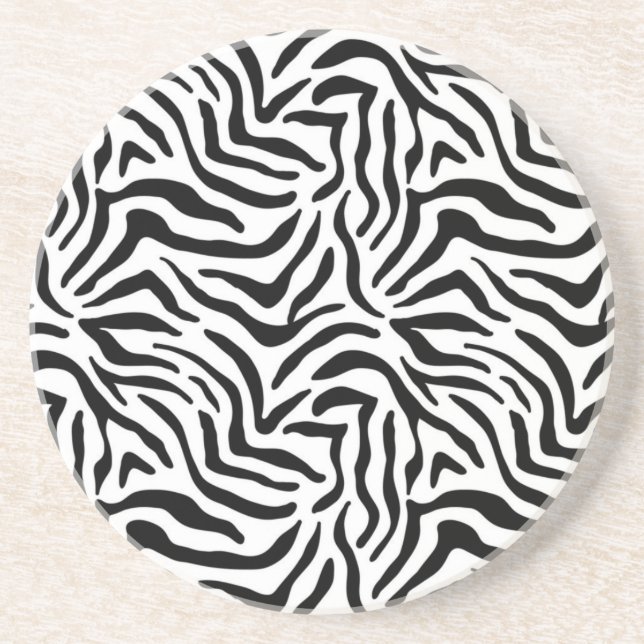 Animal print pattern coaster (Front)