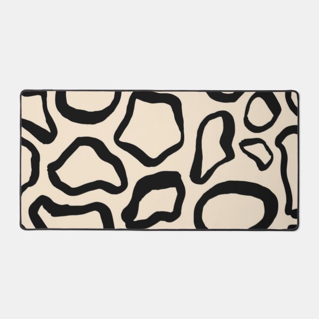 Animal print pattern desk mat (Front)