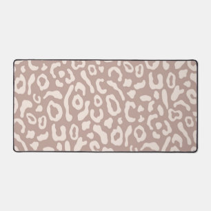 Animal print pattern desk mat