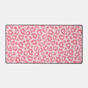 Animal print pattern desk mat
