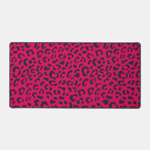 Animal print pattern desk mat