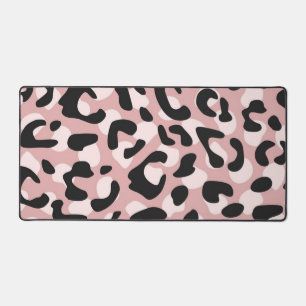 Animal print pattern desk mat