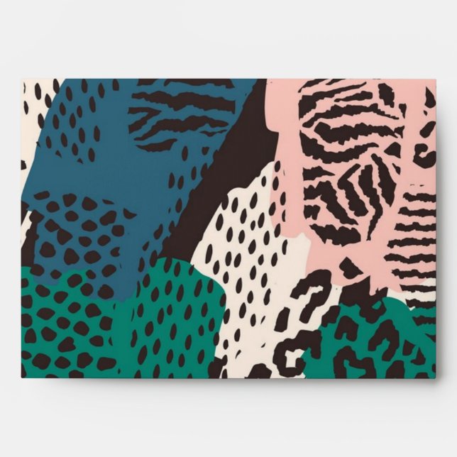 Animal print pattern envelope (Front)