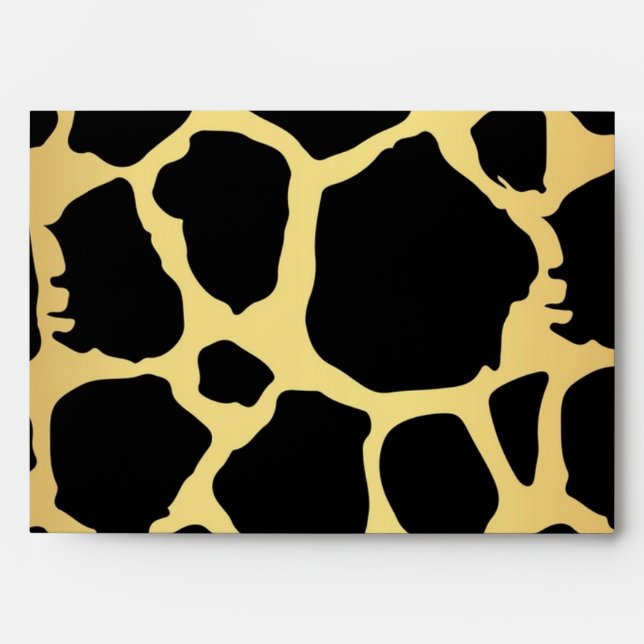 Animal print pattern envelope (Front)