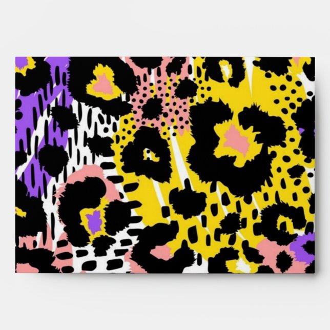 Animal print pattern envelope (Front)