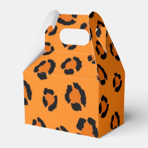 Animal print pattern favour box
