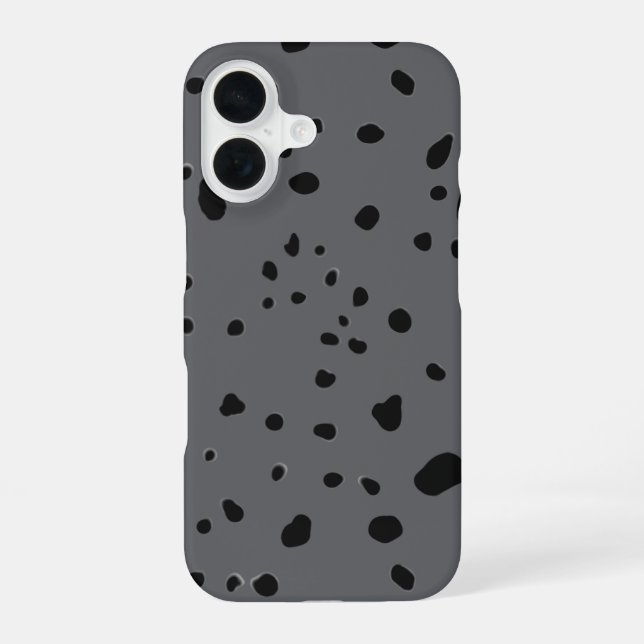Animal Print Pattern iPhone 16 Case (Back)