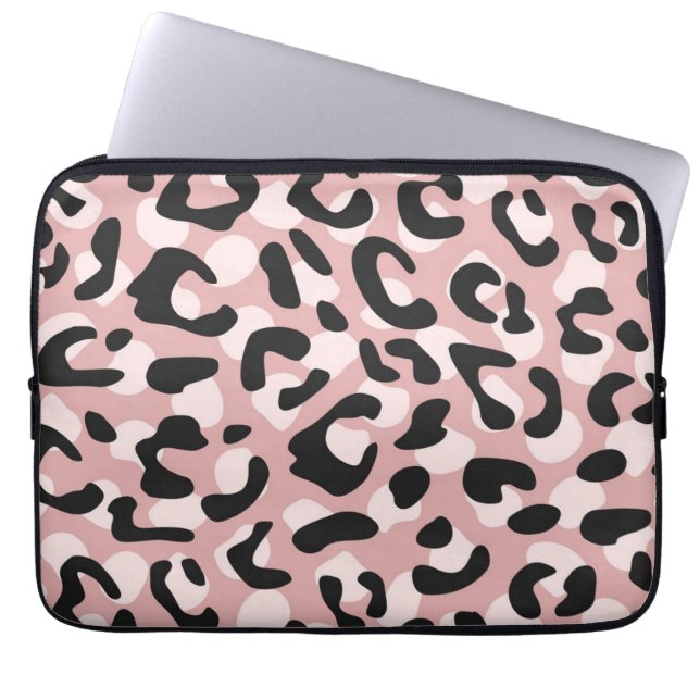 Animal print pattern laptop sleeve (Front)