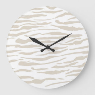 Animal print pattern large clock