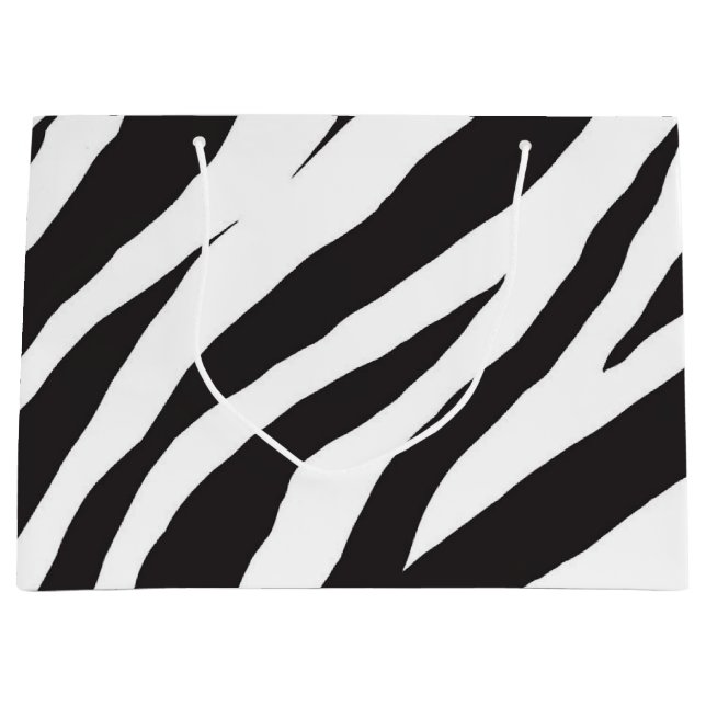 Animal print pattern large gift bag (Front)