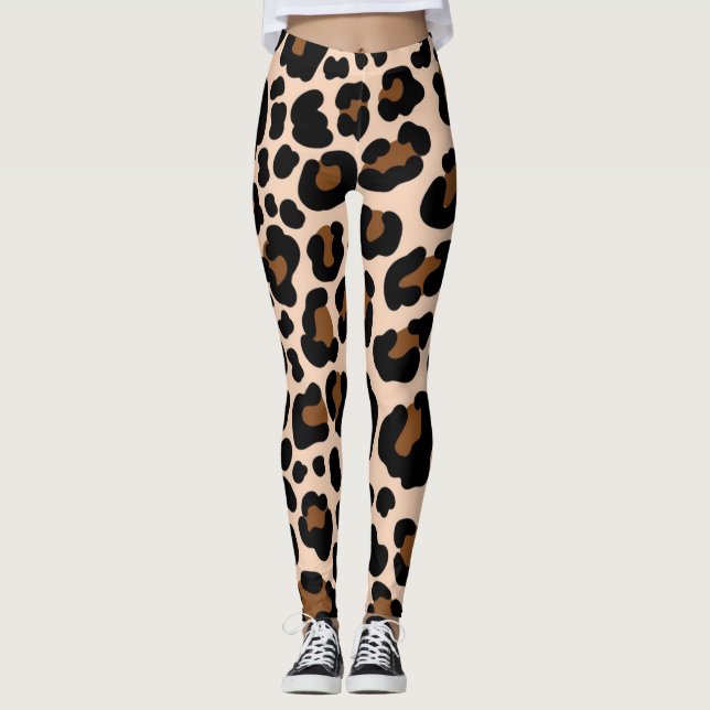 Animal print pattern leggings (Front)